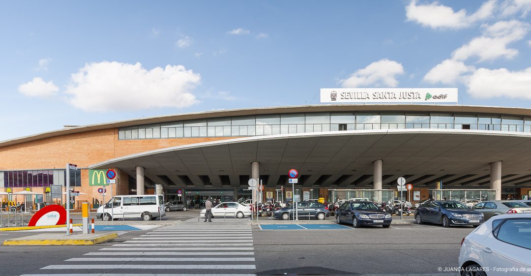 Sala de control de tráfico estación ADIF SANTA JUSTA SEVILLA